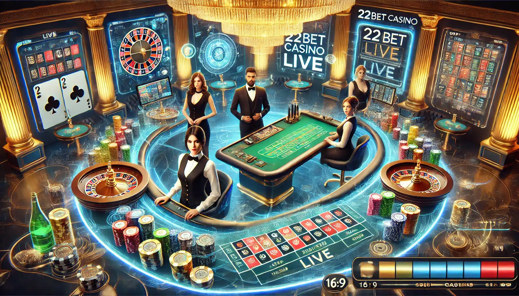 22 bet casino live